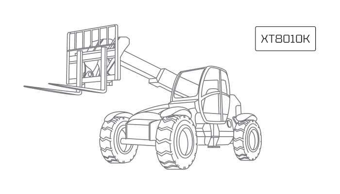 Телескопический погрузчик XCMG XT8010K