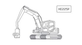 Гусеничный экскаватор-харвестер XCMG XE225F (23 тонны)