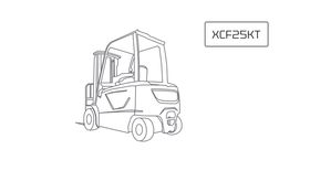 Вилочный погрузчик XCMG XCF25KT